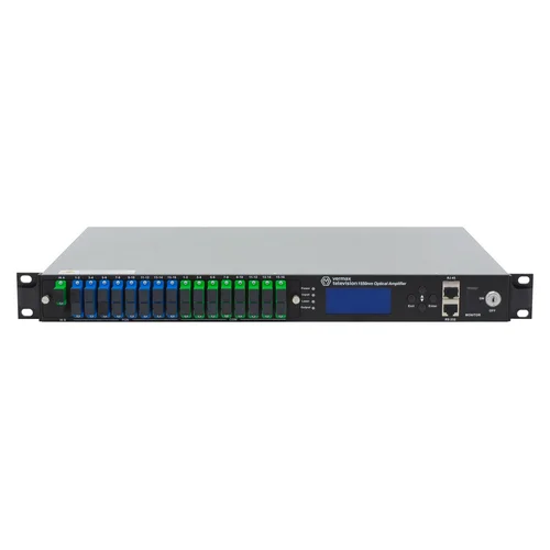 Оптический усилитель VERMAX для сетей КТВ, 1 вход, 16*20dBm выход, CWDM 1310/1490/1550, 1U Оптический усилитель VERMAX для сетей КТВ, 1 вход, 16*20dBm выход, CWDM 1310/1490/1550, 1U